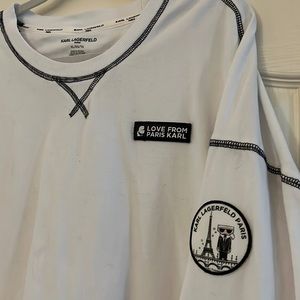 Karl Lagerfeld Paris white sweatshirt SZ XL